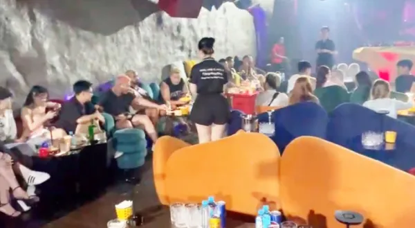 The Black Lounge bar was checked by the police. Photo: Police provided