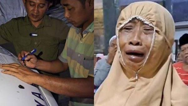 TOLAK JEMPUT IBU - Sang anak, Lukman Arif, menolak ajakan Camat untuk menjemput sang ibu yang dititipkan ke Griya Lansia Husnul Khatimah, Malang. Siti Fatimah nangis.
