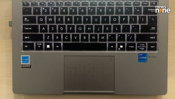 The keyboard provides a comfortable typing experience. (Image Credit: Aditya Madanapalle/News9). 