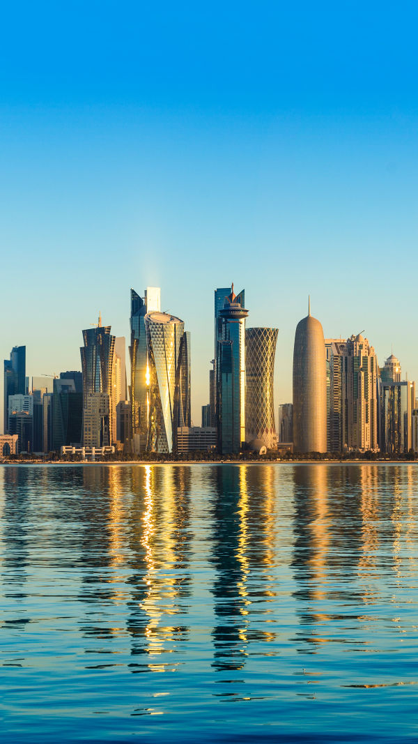 Doha Sunset Skyline