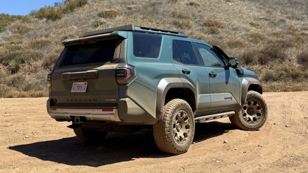 2025 Toyota 4Runner Trailhunter parked on a trail