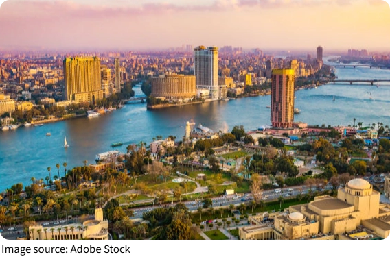 Ngắm Cairo từ bầu trời