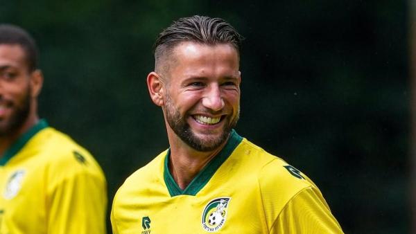 PROFIL PEMAIN - Potret Mitchell Dijks saat membela Fortuna Sittard yang diunggah dalam akun Instagram pribadinya, Jumat (26/7/2024).