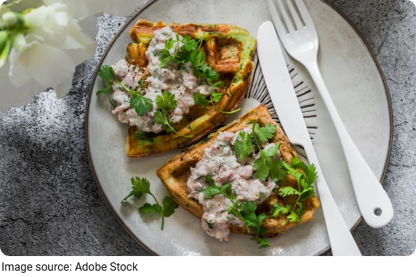 Waffle Zucchini & Tuna
