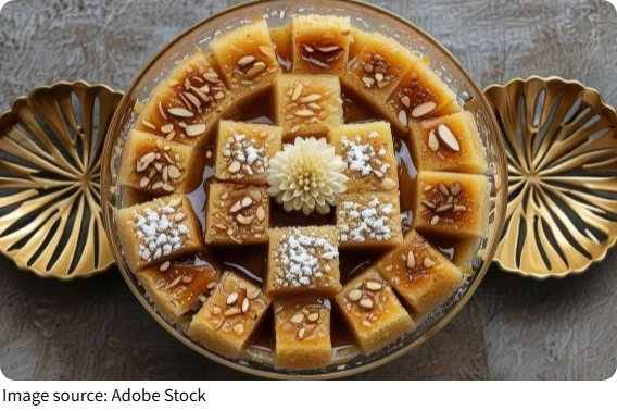 Yogurt-Free Basbousa Bliss