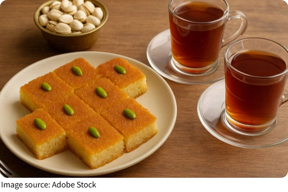 Yogurt-Free Basbousa Bliss