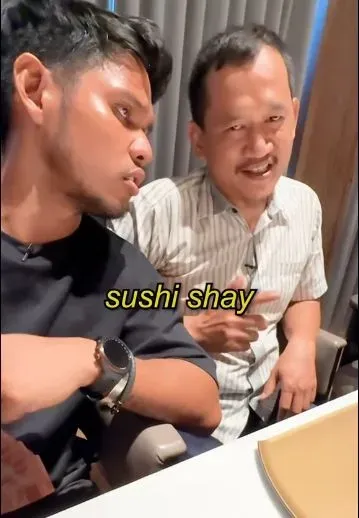 Begini Reaksi Penjual Sushi Gerobakan Makan Sushi Omakase Rp 4 Juta