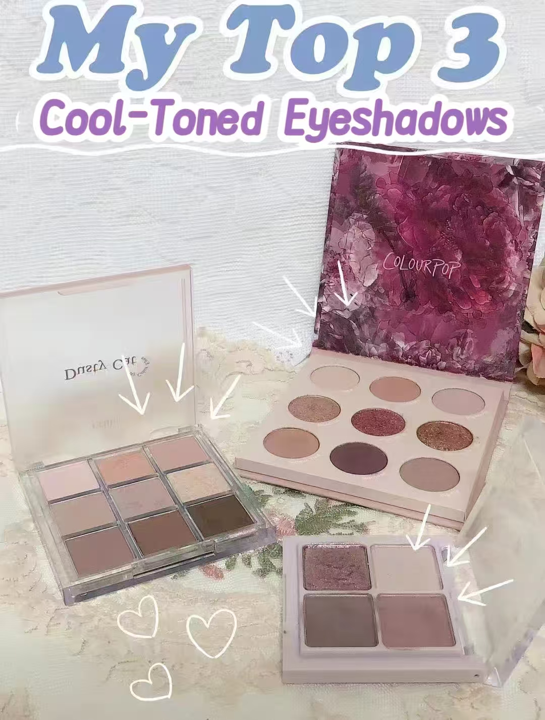 3 Cool-Toned Eyeshadows