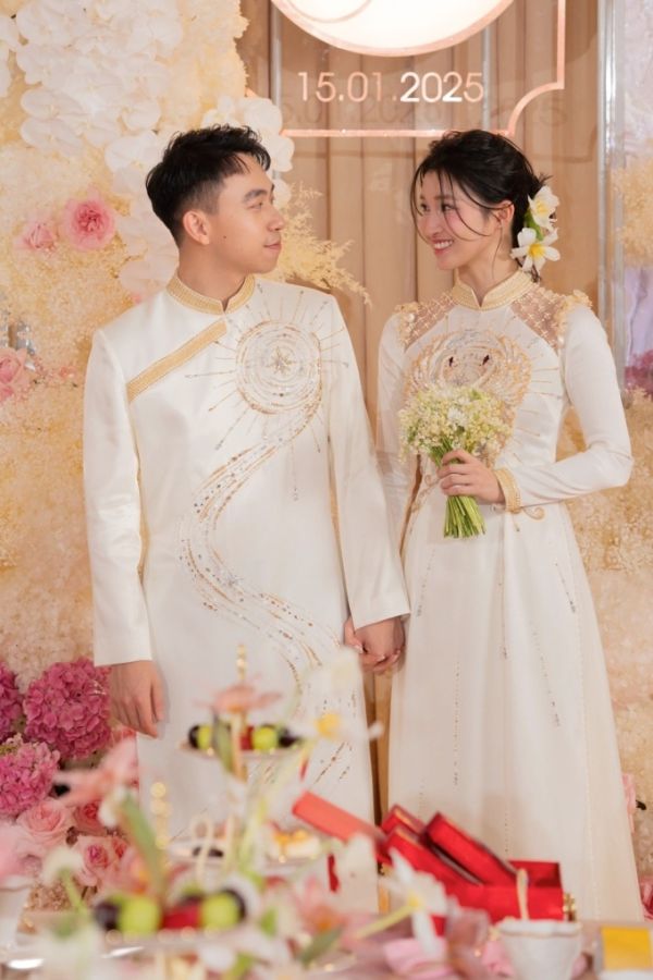 Beauty Queen Phuong Nhi and Fiancé, Pham Nhat Minh Hoang, Son of Vietnams Richest Billionaire Pham Nhat Vuong. Photo by Read/ Linh Linh