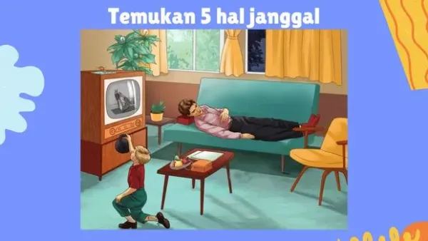 Ada beberapa hal yang tidak masuk akal di deretan gambar ini. Kalau kamu jeli seharusnya mudah menemukan apa saja yang aneh.
