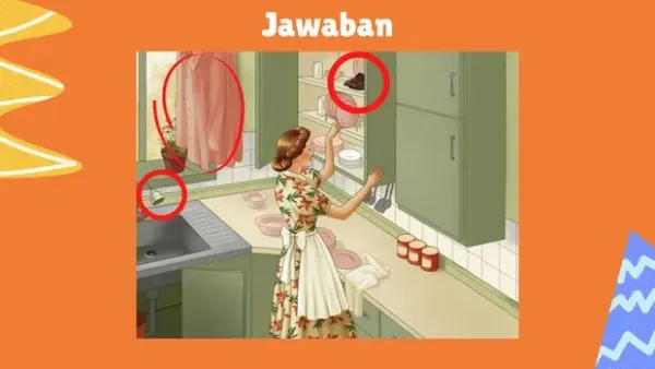 Ada beberapa hal yang tidak masuk akal di deretan gambar ini. Kalau kamu jeli seharusnya mudah menemukan apa saja yang aneh.