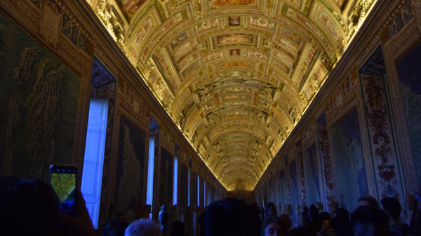 Gallery leading to the Sistine Chapel.