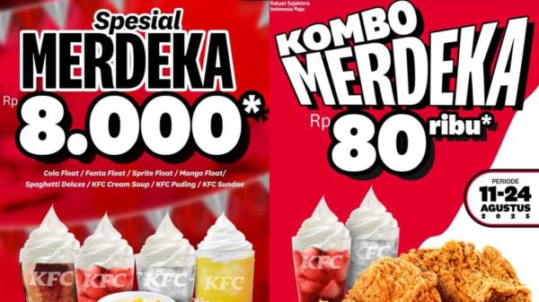 Sambut HUT RI! Promo KFC 17-24 Agustus 2025, Mango Float Hingga Spaghetti Deluxe Rp 8.000