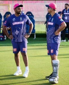 Sanju Samson and Rahul Dravid