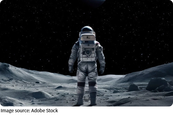Plants Sprouting on the Moon