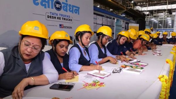 Raksha Ka Rishta: Tata Motors women employees made ashes, the message of wishes to truck drivers