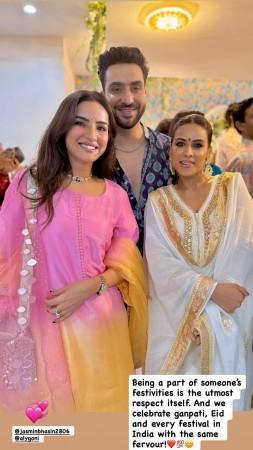 'Stop bullying people in name of religion': Aly Goni trolled for not chanting 'Ganpati Bappa Morya' despite GF Jasmine's insistence; Nia Sharma comes to rescue
