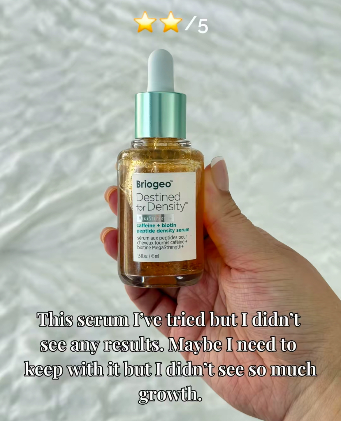 Mes sérums capillaires