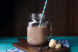 Blueberry Banana Milkshake