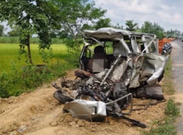 Omni car damaged after accident