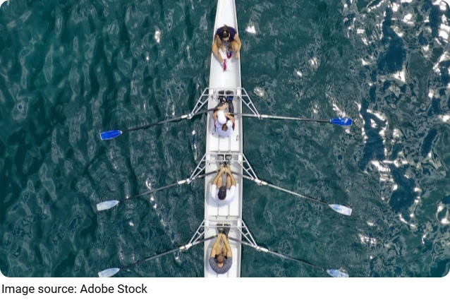 Respire e reme no mar