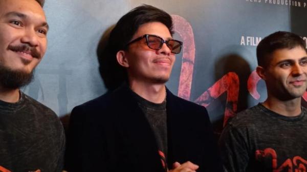 JADI PRODUSER - Atta Halilintar dalam promosi film Kuncen, Jumat (3/10/2025).