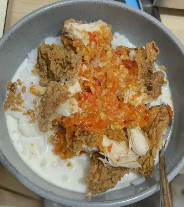 Ayam Geprek Kuah Susu