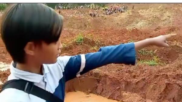 DENGAR TERIAKAN - Pencarian korban longsor di Desa Cibeunying, Majenang, Cilacap, diwarnai kisah unik setelah akun TikTok @mustanginmulyana membagikan video yang menampilkan Rifal, seorang anak dengan dugaan kemampuan indigo. Rifal mengaku bisa melihat korban yang tengah hamil namun tetimbun tanah.