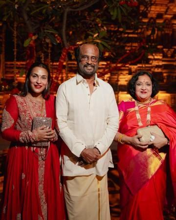 rajnikanth with family rajnikanth with family