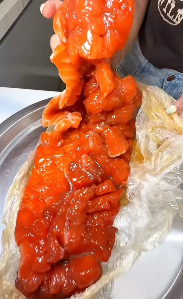 Farida Nurhan bikin candied salmon