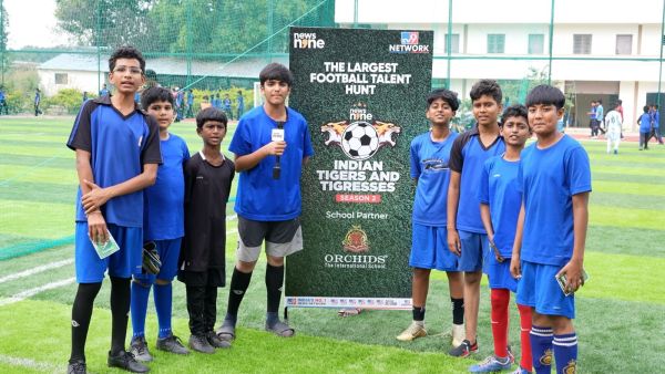 Indian Tigers and Tigresses: Football enthusiasts participated in numbers at the Orchids The International School Kengeri branch