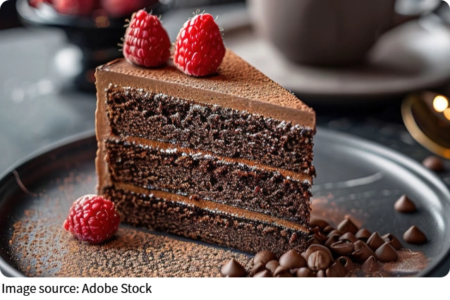 Bolo de chocolate leve