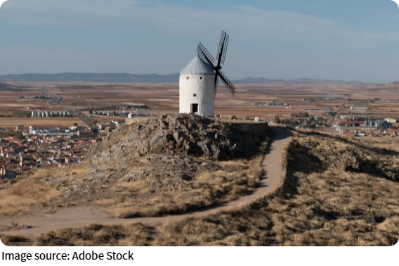 Hilltop Windmills View