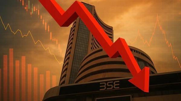 Sensex, Nifty end lower amid volatile trade