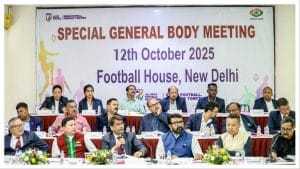 The AIFF executive committee is yet to reach a decision over terms and conditions of ISL's tender. Photo: @IndianFootball