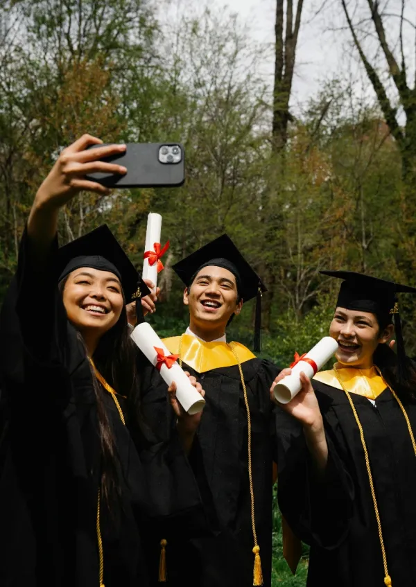 group of high school graduates on the cusp of adulthood