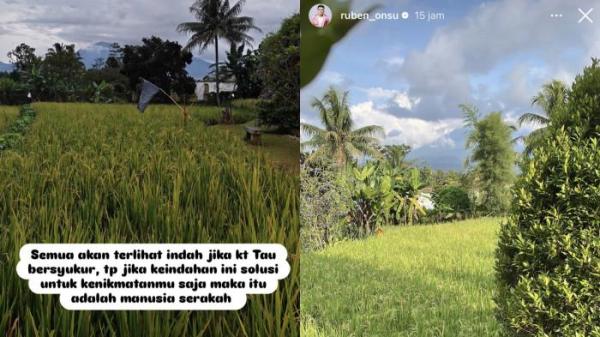 presenter Ruben Onsu datangi vilanya di Sukabumi