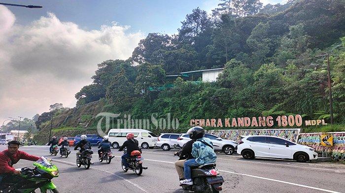 Kondisi salah satu titik di Cemoro Kandang, Tawangmangu, Kabupaten Karanganyar, Sabtu (26/6/2021).