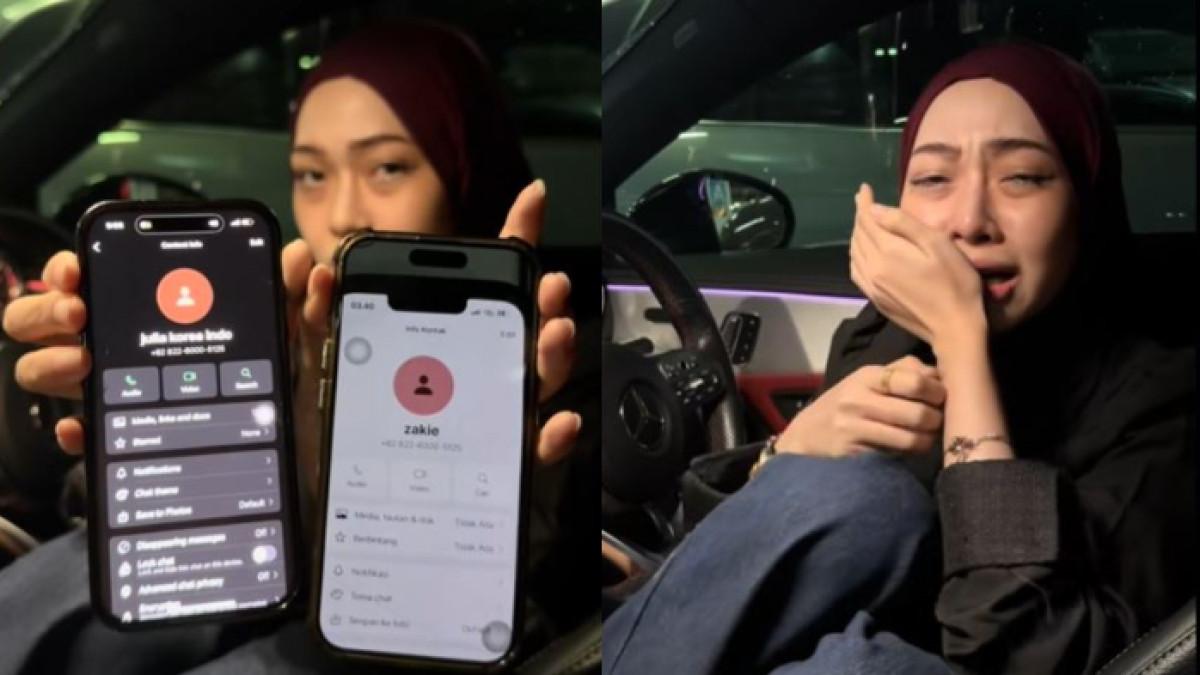 DUGAAN PERSELINGKUHAN JULE - Aliyah Balqis atau Aya bocorkan dugaan perselingkuhan Yusman Kusuma atau Yuka dengan Julia Prastini alias Jule. Ia memperlihatkan nomor kontak Jule di HP Yuka disamarkan jadi Zakie.