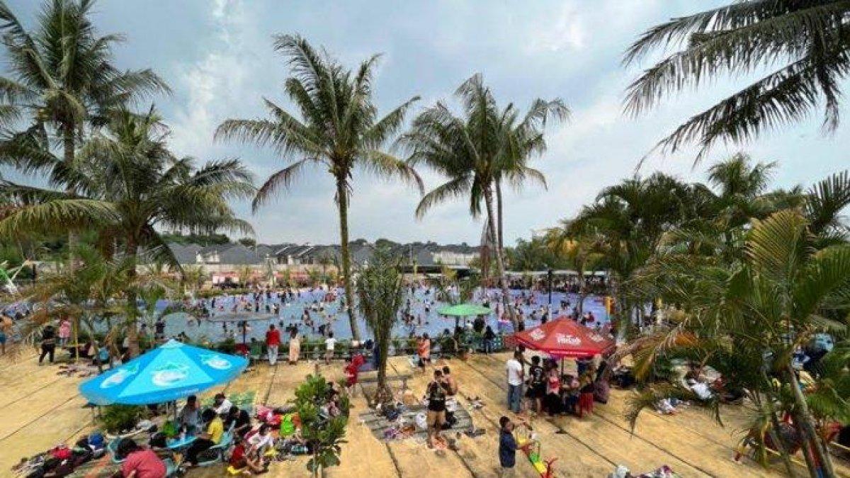Putri Duyung Waterboom, rekomendasi tempat wisata murah di Depok, Jawa Barat.