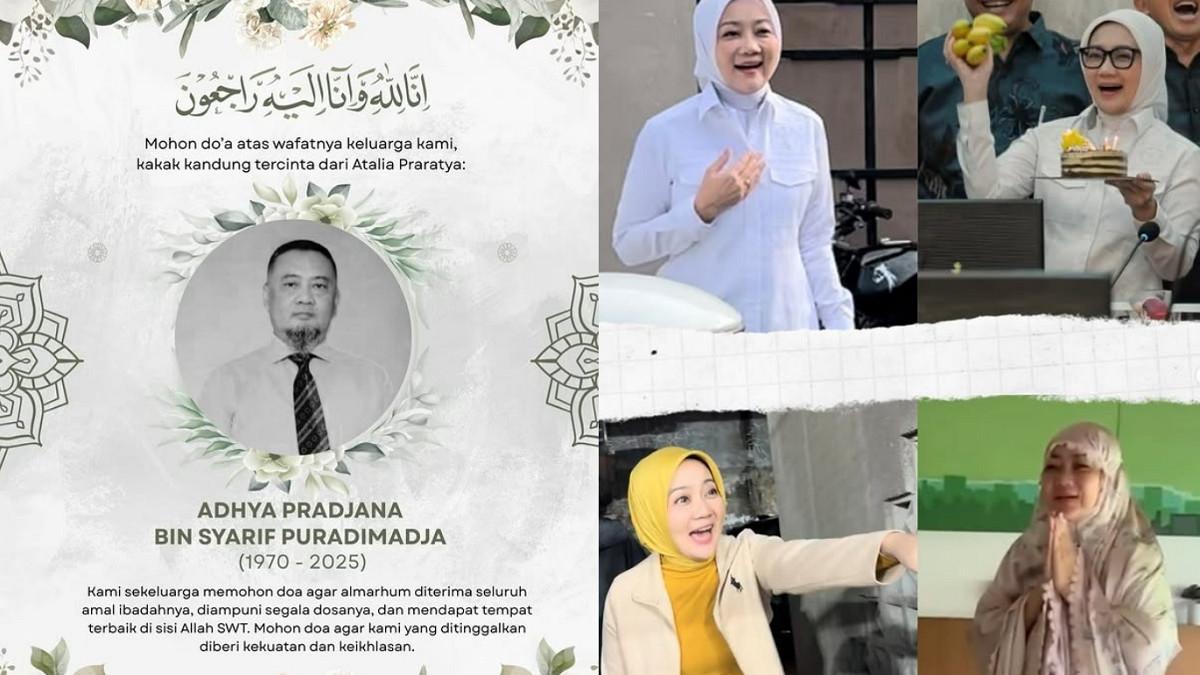 ATALIA PRARATYA - Atalia Praratya kehilangan kakak kandung di tengah proses cerai dengan Ridwan Kamil