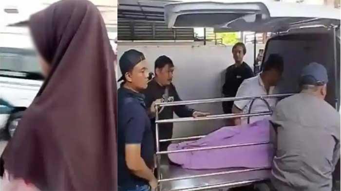 ANAK BUNUH IBU - (kanan) Jenazah FS (42), seorang ibu di Medan tewas diduga dibunuh anak kandungnya sendiri.yang masih berumur 12 tahun.