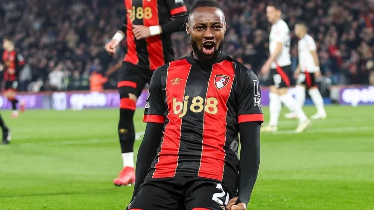FOTO PEMAIN - Foto pemain Bournemouth, Antoine Semenyo. Antoine Semenyo Buat 4 Tim Top Liga Inggris, Liverpool, Hingga, Chelsea, hingga Duo Manchester Antre, Rabu (24/12/2025).