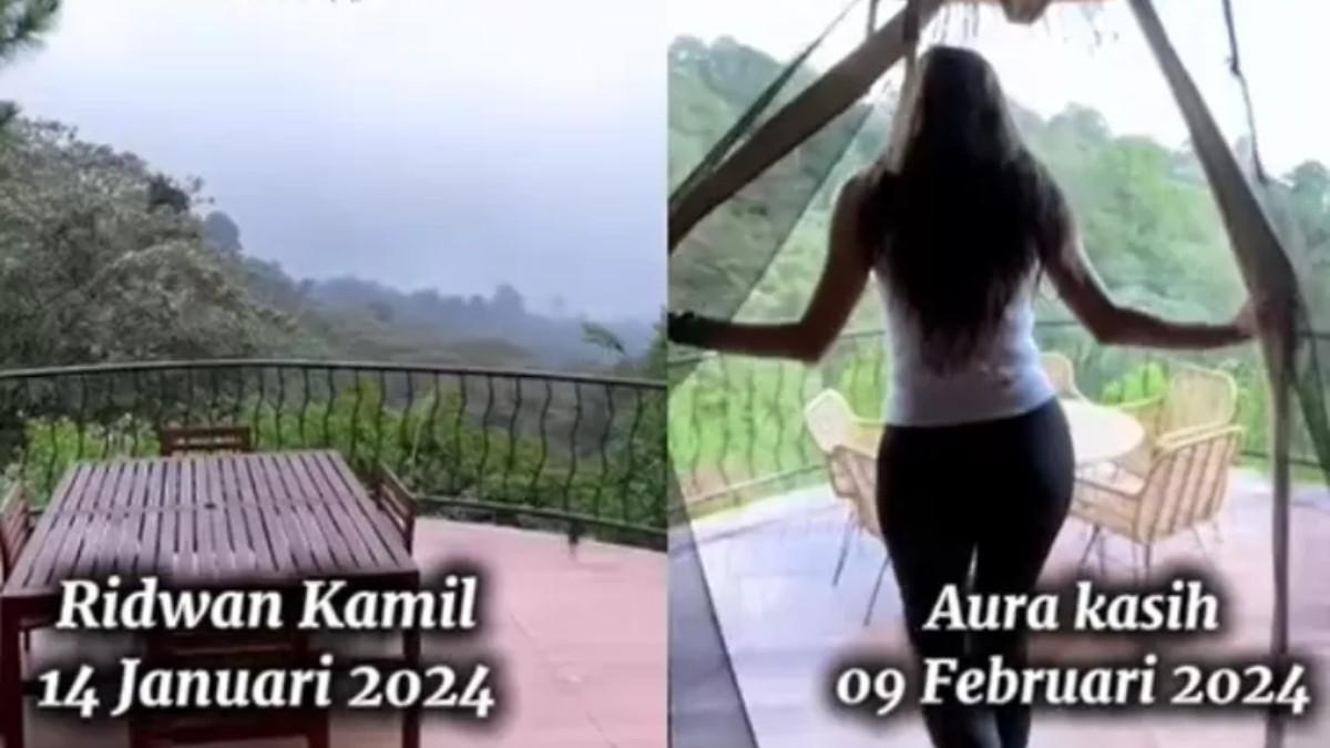DRAMA RIDWAN AURA - Ridwan Kamil dan Aura Kasih diduga berada di glamping yang sama, jejak digital kembali viral di media sosial.