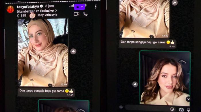 TASYA DAN TASYI AKUR - Akhirnya Tasya Farasya Kembali Akur dengan Tasyi Athasyia Setelah Cerai, Pamer Chat WA: Baju Samaan