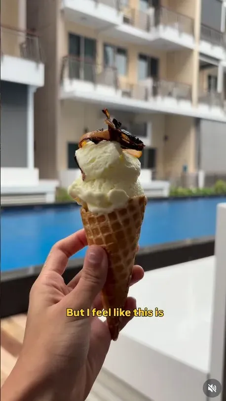 Es krim dicampur nasi biryani Es krim dicampur nasi biryani.