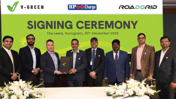 V-green Signs Strategic Agreement With Hpcl To Develop Electric Vehicle Charging Infrastructure At Hpcl Retail Outlets
