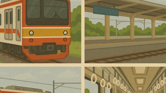 Ilustrasi KA KRL Jogja Solo