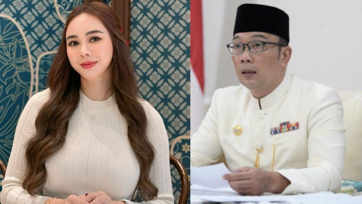DRAMA ORANG KETIGA - Potret Aura Kasih dan Ridwan Kamil, mantan Gubernur Jawa Barat, Ridwan Kamil ternyata sudah sering sebut nama Aura Kasih di depan publik.