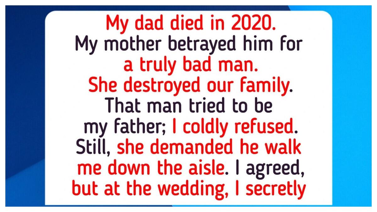 Ilustrasi momen emosional ketika seorang pengantin perempuan menolak peran ayah tirinya di pernikahan untuk menghormati ayah kandungnya yang telah tiada sebuah kisah tentang batas emosi, cinta keluarga, dan keputusan tak tergantikan di hari yang seharusnya paling berkesan.